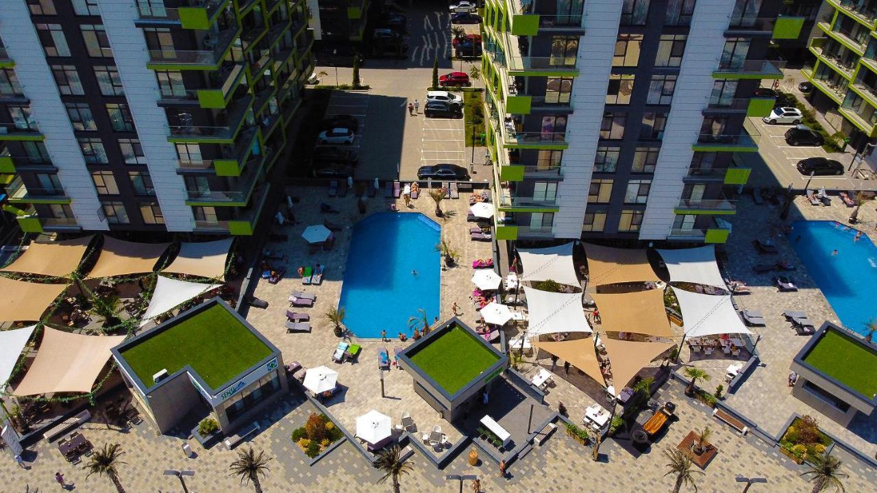 Rainbow Sea View Apartment Spa N Pool Resort - Parking Mamaia Exteriér fotografie
