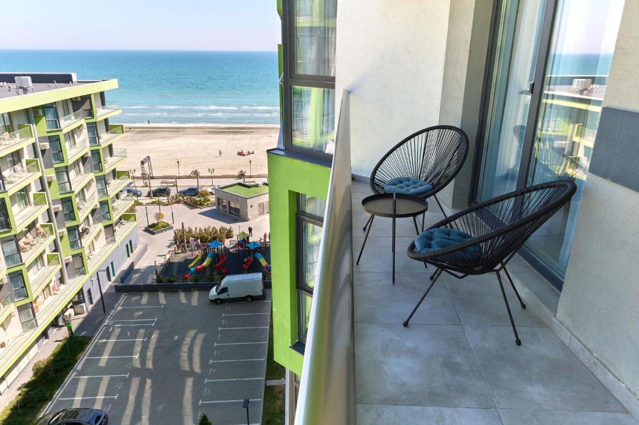 Rainbow Sea View Apartment Spa N Pool Resort - Parking Mamaia Exteriér fotografie