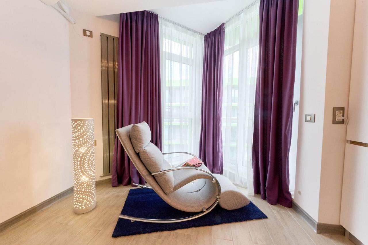 Rainbow Sea View Apartment Spa N Pool Resort - Parking Mamaia Exteriér fotografie