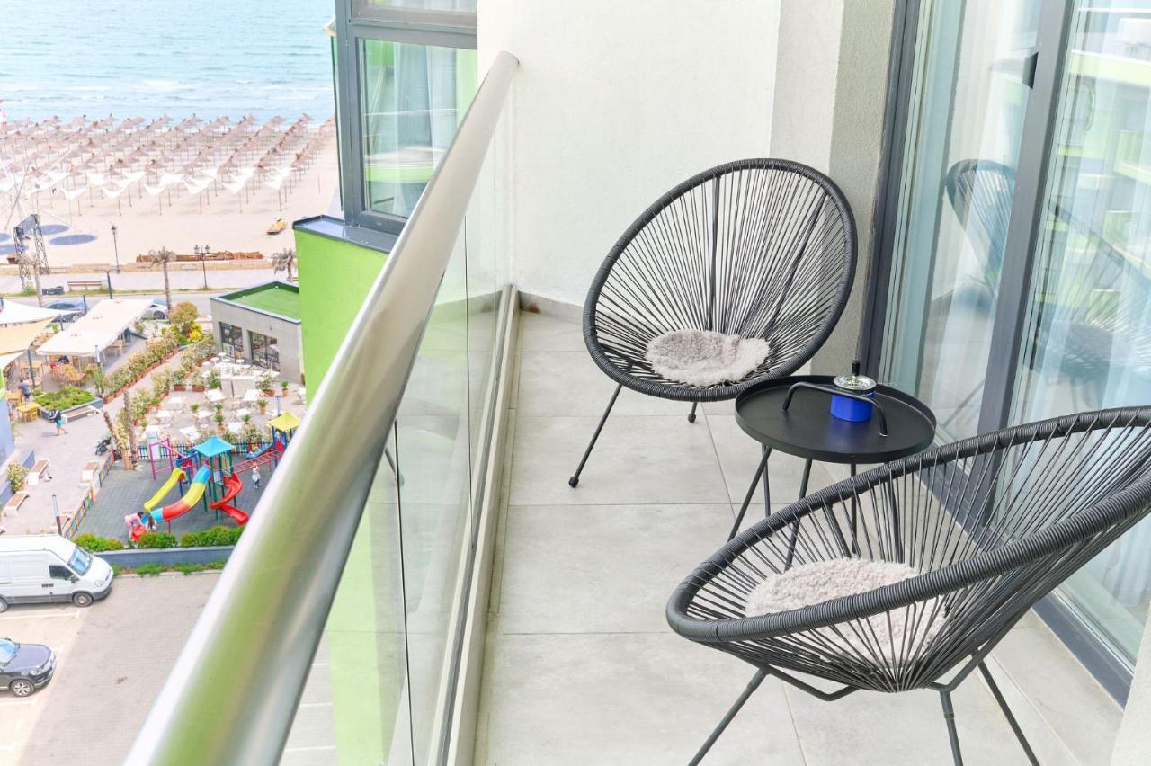 Rainbow Sea View Apartment Spa N Pool Resort - Parking Mamaia Exteriér fotografie